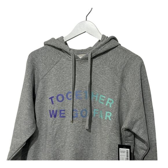 Spiritual Gangster X Peloton Womens Medium Hoodie Gray Together We Go Far NWT - Picture 7 of 15